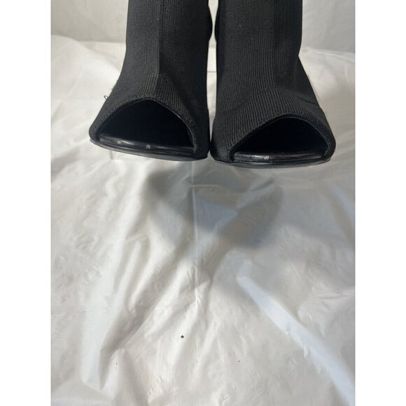 Charles by Charles David Women’s Black Knit Peep Toe Bootie Size 9.5 - Picture 7 of 15